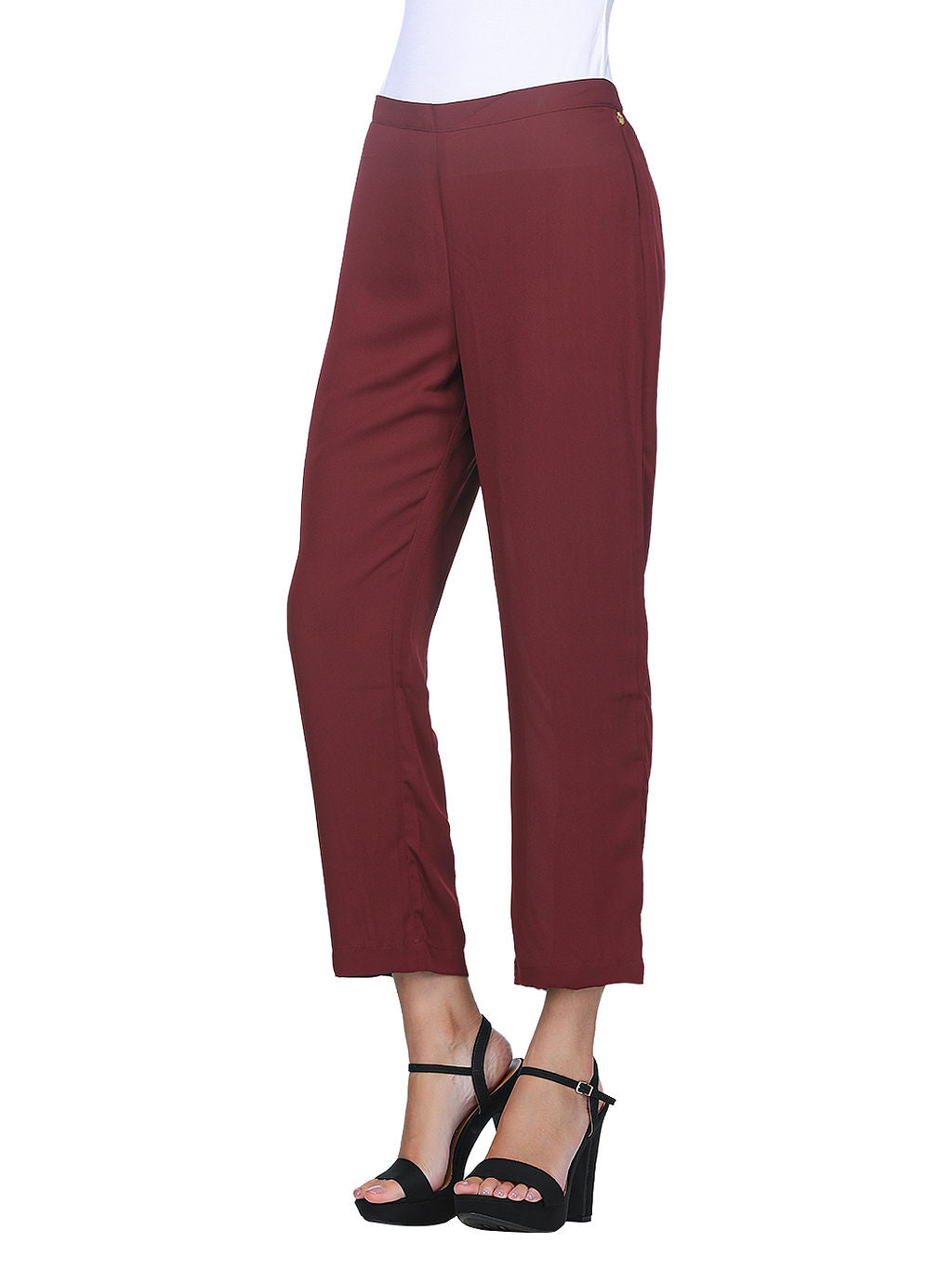 Petite Workwear with LOFT for Late Summer into Fall - Color & Chic | Colored  pants outfits, Classy work outfits, Burgundy pants outfit